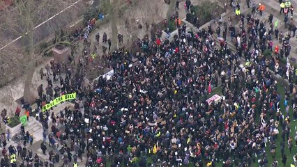 Protests in Parliament Square over controversial police bill