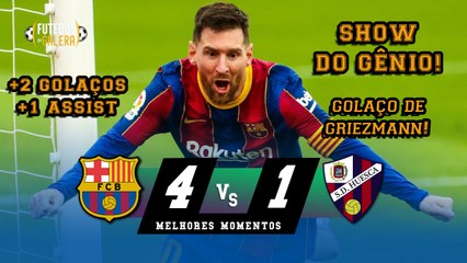 SHOW DO GÊNIO | Barcelona 4 x 1 Huesca | Melhores Momentos | HD 15/03/2021