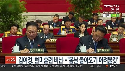 김여정, 한미훈련 비난…"봄날 다시 오기 어려울 것"