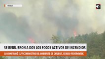 Chubut los focos activos de incendios se redujeron a dos