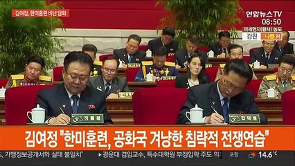 김여정, 한미훈련 비난…"3년 전 봄날 어려울 것"
