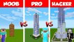 Minecraft NOOB vs PRO vs HACKER- Epic Skyscraper BATTLE in Minecraft _ Animation