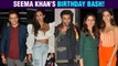 Malaika Arora With Son, Ananya Panday, Vivek Oberoi| Stars At Seema Khan Birthday Bash