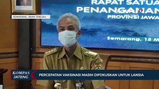 Ganjar : Percepatan Vaksinasi Difokuskan untuk Lansia