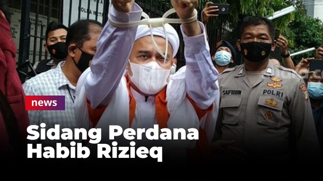 Sidang Perdana Habib Rizieq Shihab PN Jaktim Dijaga Ketat