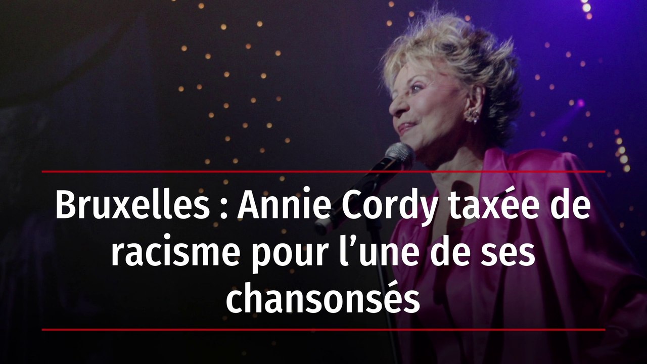 Bruxelles : Annie Cordy taxée de racisme pour l’une de ses chansons