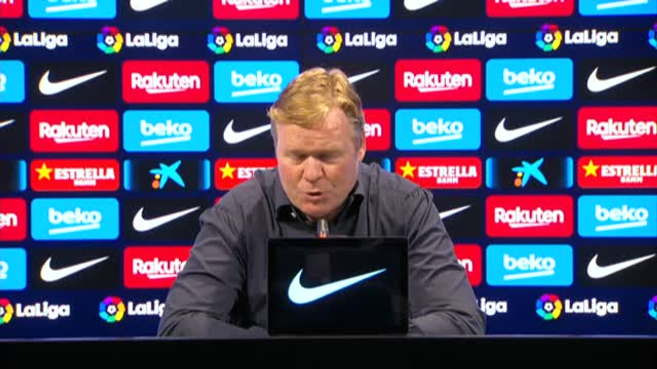 Koeman: "Menos mal que Messi está todavía con nosotros"