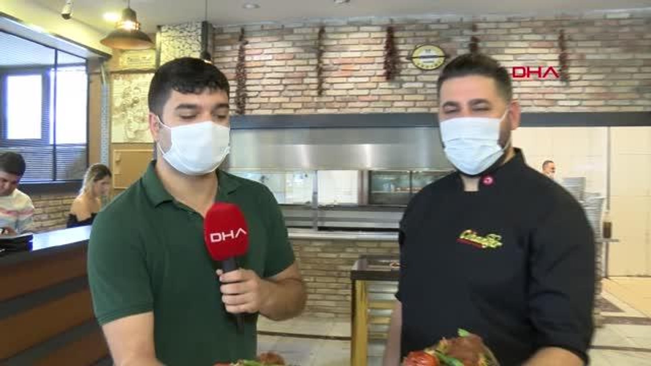 ADANA Adıyla şaşırtan 'iki yüzlü kebap' Adanalılardan yoğun ilgi görüyor