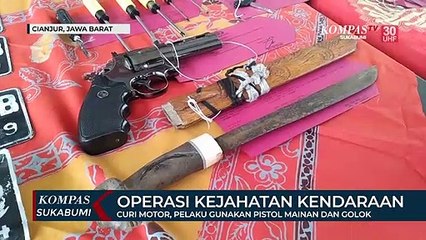 Curi Motor, Pelaku Gunakan Pistol Mainan Dan Golok