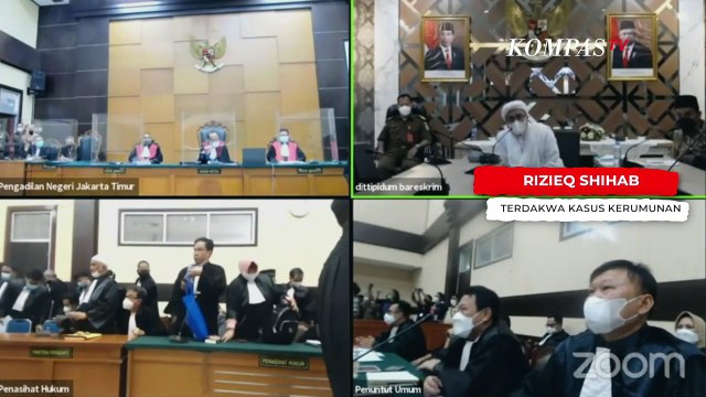 Detik-Detik Rizieq Shihab dan Tim Pengacara Walk Out dari Persidangan