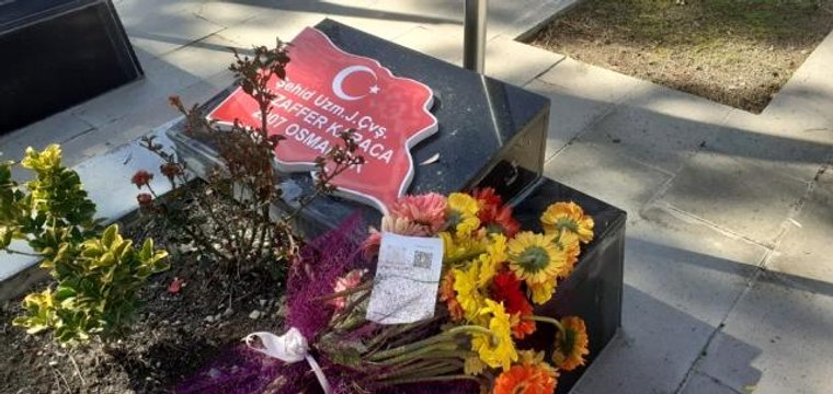 Şehit mezarında duygulandıran doğum günü mesajı: Seni çok seviyorum koca çınarım