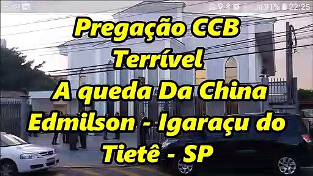 Pregação CCB Reveladora! A queda da China! O Surgimento do Vírus - Ir Edmilson - Igaraçu do Tietê - SP
