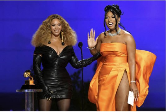 Megan Thee Stallion and Beyonce Have Made History at the Grammys
