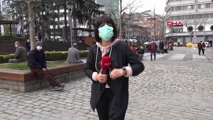 TRABZON 'Çok yüksek riskli il' Trabzon'da caddelerde insan yoğunluğu sürüyor