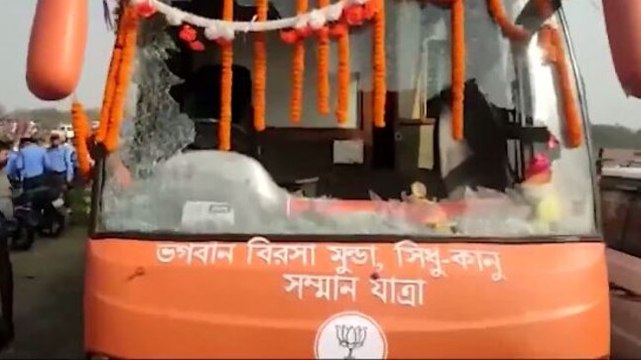 Bengal assembly polls: BJP's rath attacked during poriborton yatra in Purulia