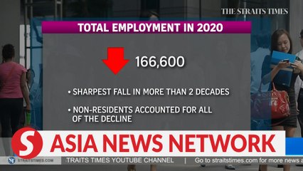 Download Video: The Straits Times | 2020 employment sees sharpest fall in 20 years