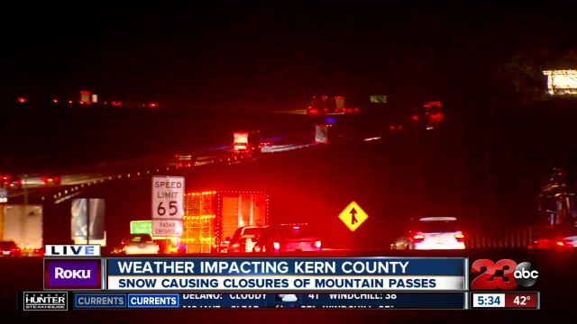 Weather impacting Kern County: I-5 S freeway opening after closures