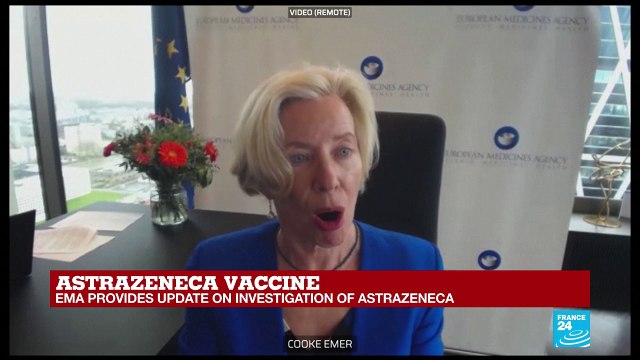 REPLAY: EU regulator 'convinced' AstraZeneca benefit outweighs risk