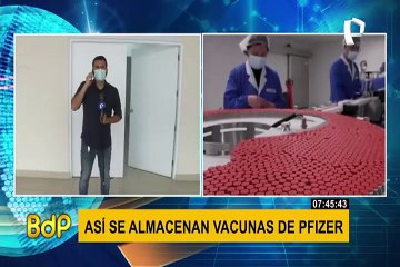 Real Felipe: Así se almacenan las vacunas de Pfizer contra el covid-19