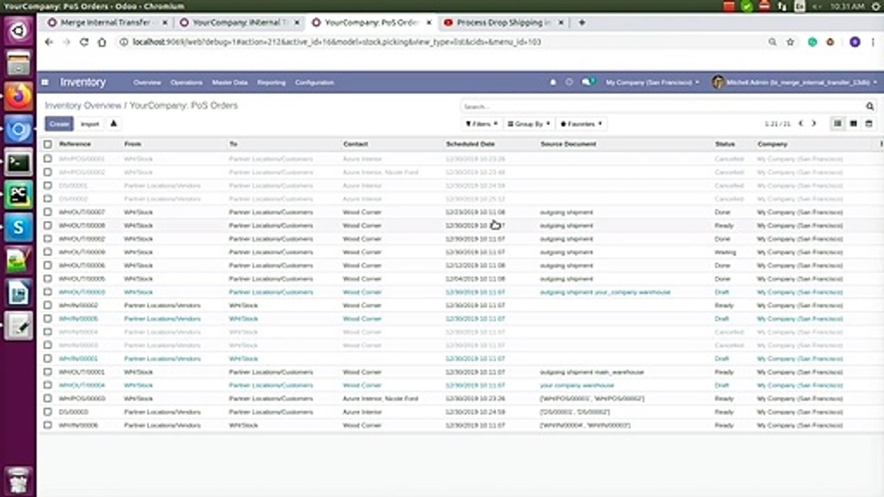 Merge Picking | Internal Transfer, Delivery Orders and Receipt  | Odoo Apps Features