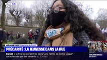 Paris: des étudiants manifestent pour réclamer un un plan d’urgence contre la précarité