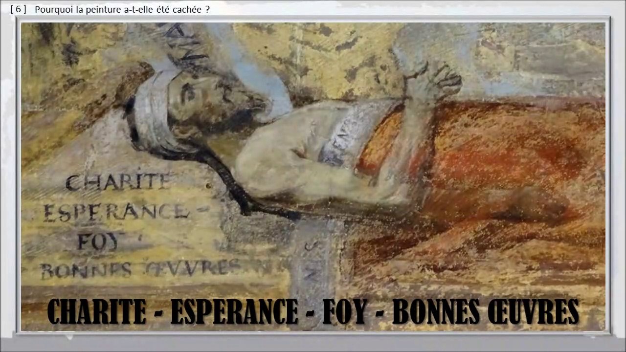 175 - PERONNE, BALADE DANS LE TEMPS,  -- La Bonne Mort, peinture murale de l'église.