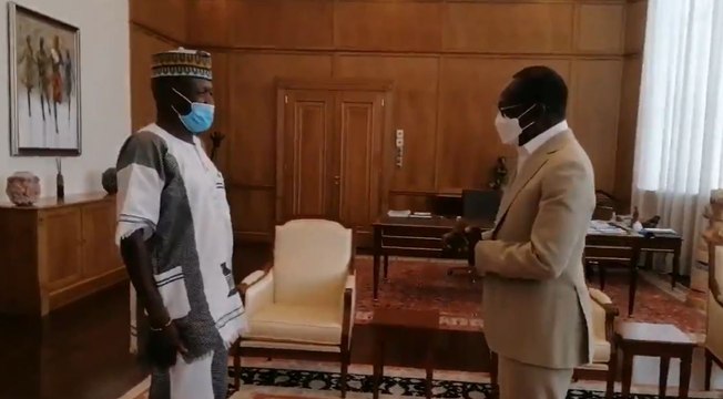 Colonel Pascal Tawès chez Patrice Talon a la présidence du Bénin