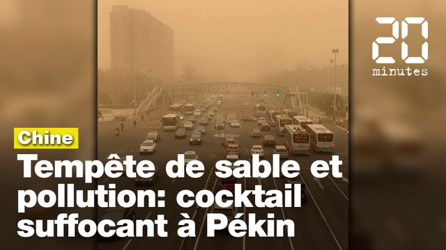 Chine: La pollution de l'air au plus haut du fait d'une tempête de sable
