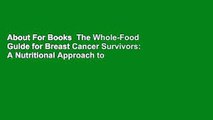 About For Books  The Whole-Food Guide for Breast Cancer Survivors: A Nutritional Approach to