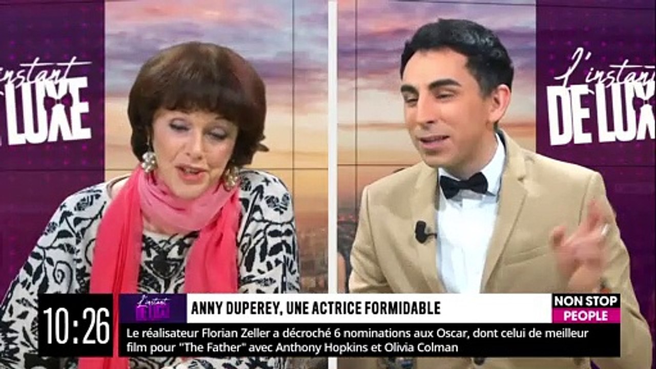 Anny Duperey invitée dans l'émission "L'Instant De Luxe" sur Non Stop People.