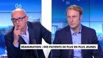 Vif échange entre le Docteur Martin Blachier, épidémiologiste, et le Docteur Jérôme Marty au sujet des patients en réanimation