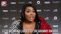 Lizzo Wears Eight Dollar Lashes To Grammys