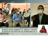 Vicepresidente de Comunicación, Cultura y Turismo Freddy Ñáñez: Conatel revisa aumento indiscriminado de tarifas implementado por compañías telecableras