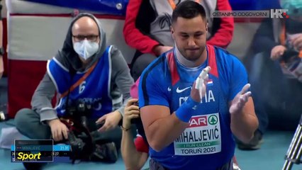 Filip Mihaljević, povijesna medalja za Hrvatsku u bacanju kugle.