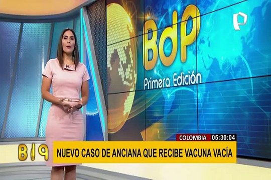 Polémica en Colombia: Aplican vacuna contra covid-19 a abuelita con jeringa vacía