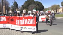 Multitudinaria manifestación de la hostelería andaluza en demanda de más ayudas