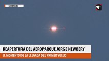 Reapertura del aeroparque Jorge Newbery