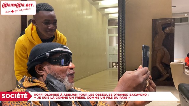 Koffi Olomidé à Abidjan pour les obsèques d’Hamed Bakayoko : « Je suis là comme un frère, comme un fils du pays »