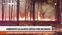 Corrientes en alerta critico por incendios forestales
