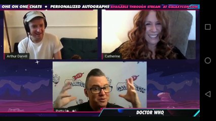 GalaxyCon Live Comic-Con, cast of Doctor who; Catherine Tate and Arthur Darvill 10-17-2020
