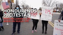 Los hondureños se manifiestan para reclamar a Biden un nuevo TPS