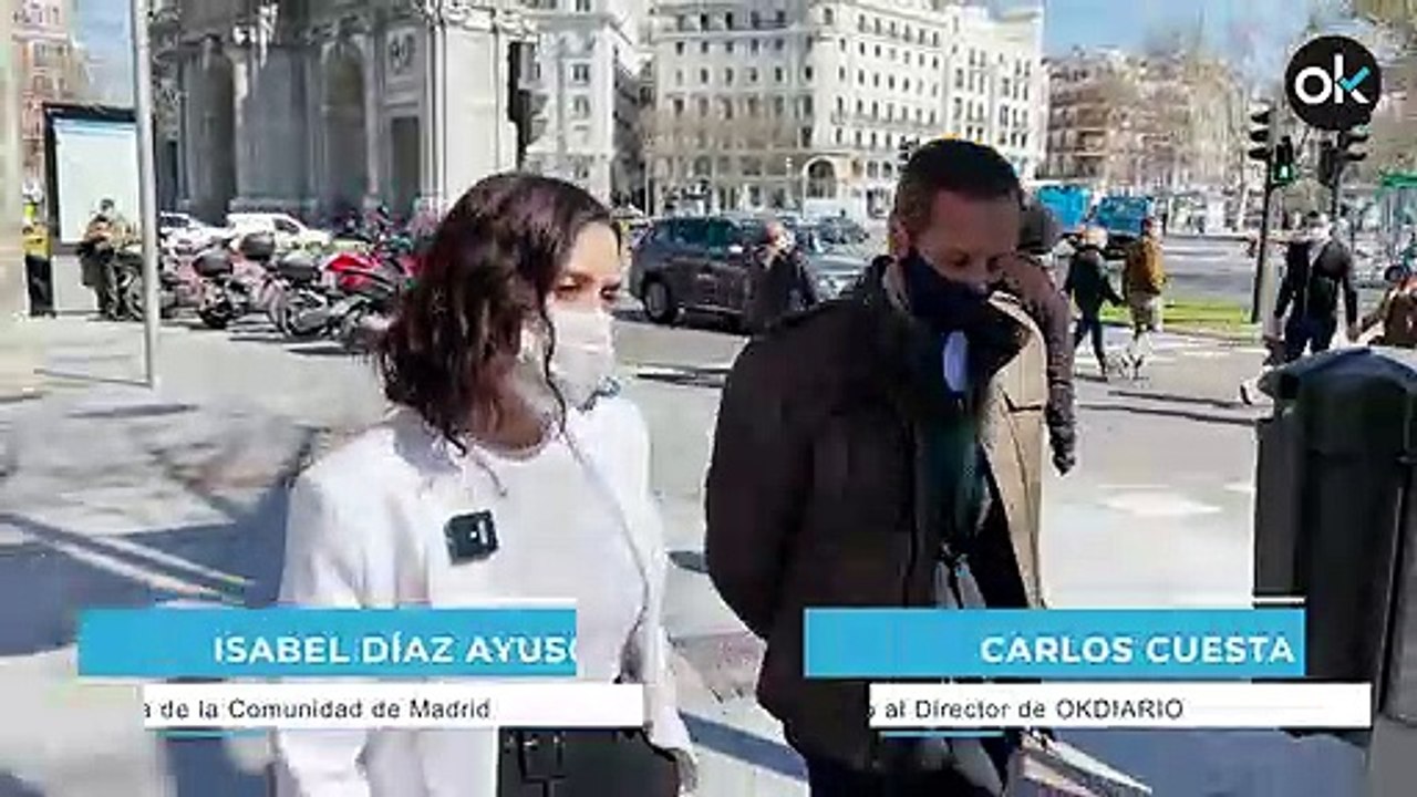 Ayuso: “Iglesias es un caribeño con chándal que vive de los demás en mansiones y con séquitos de mujeres”