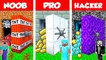 Minecraft NOOB vs PRO vs HACKER- SECRET VAULT BASE CHALLENGE in Minecraft _ Animation