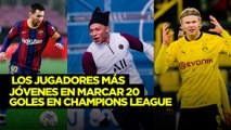 Los jugadores más jóvenes en marcar 20 goles en Champions League