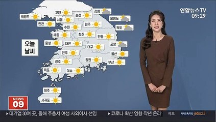 [날씨] 여전히 황사 잔류…아침, 낮 기온 변화 커