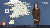 [날씨] 여전히 황사 잔류…아침, 낮 기온 변화 커