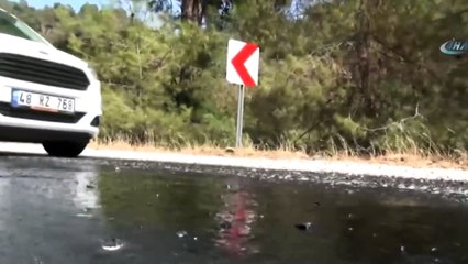 Sıcaktan asfalt eridi!