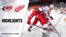 Hurricanes @ Red Wings 3/16/21 | NHL Highlights