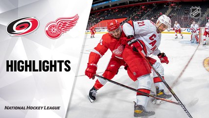 Hurricanes @ Red Wings 3/16/21 | NHL Highlights
