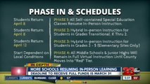 More schools resuming in-person learning, deadline to receive state funds is March 31st